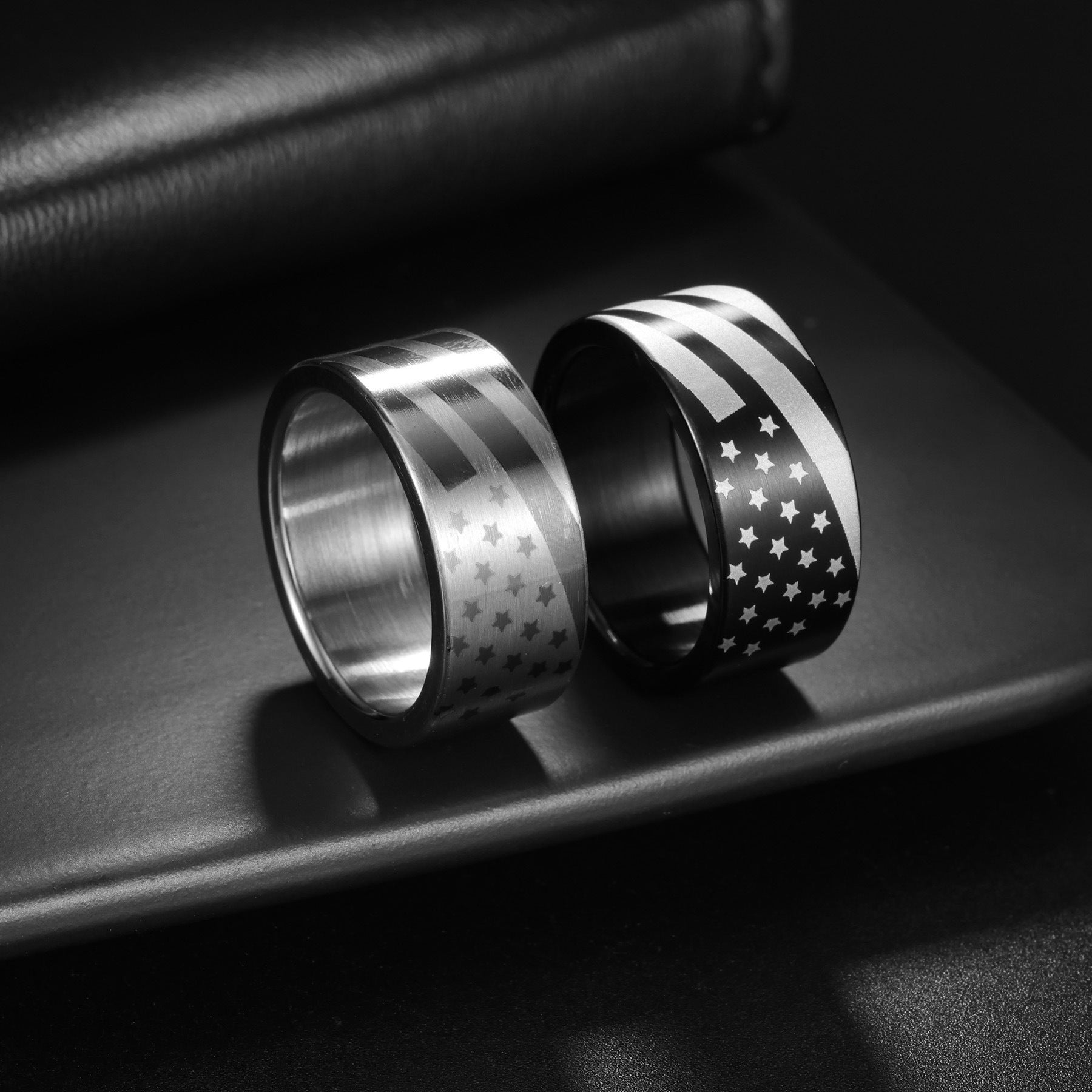European And American Fashion Two-tone Ring