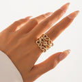 Stackable Asymmetrical Alloy Ring