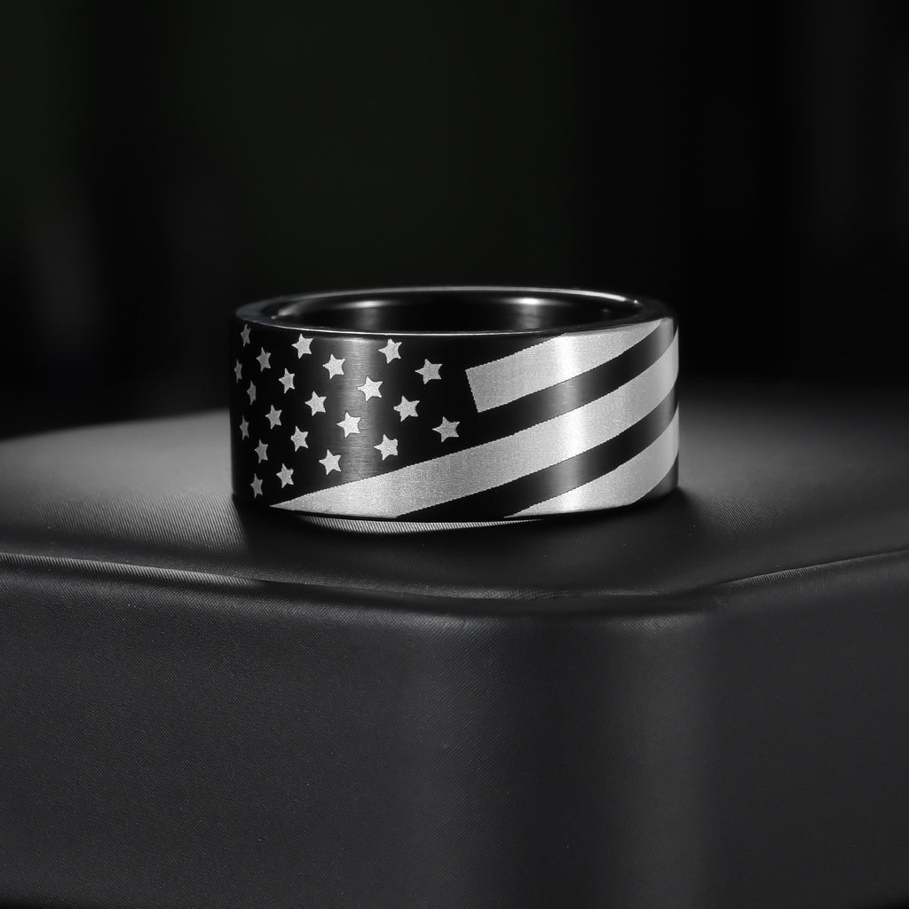 European And American Fashion Two-tone Ring