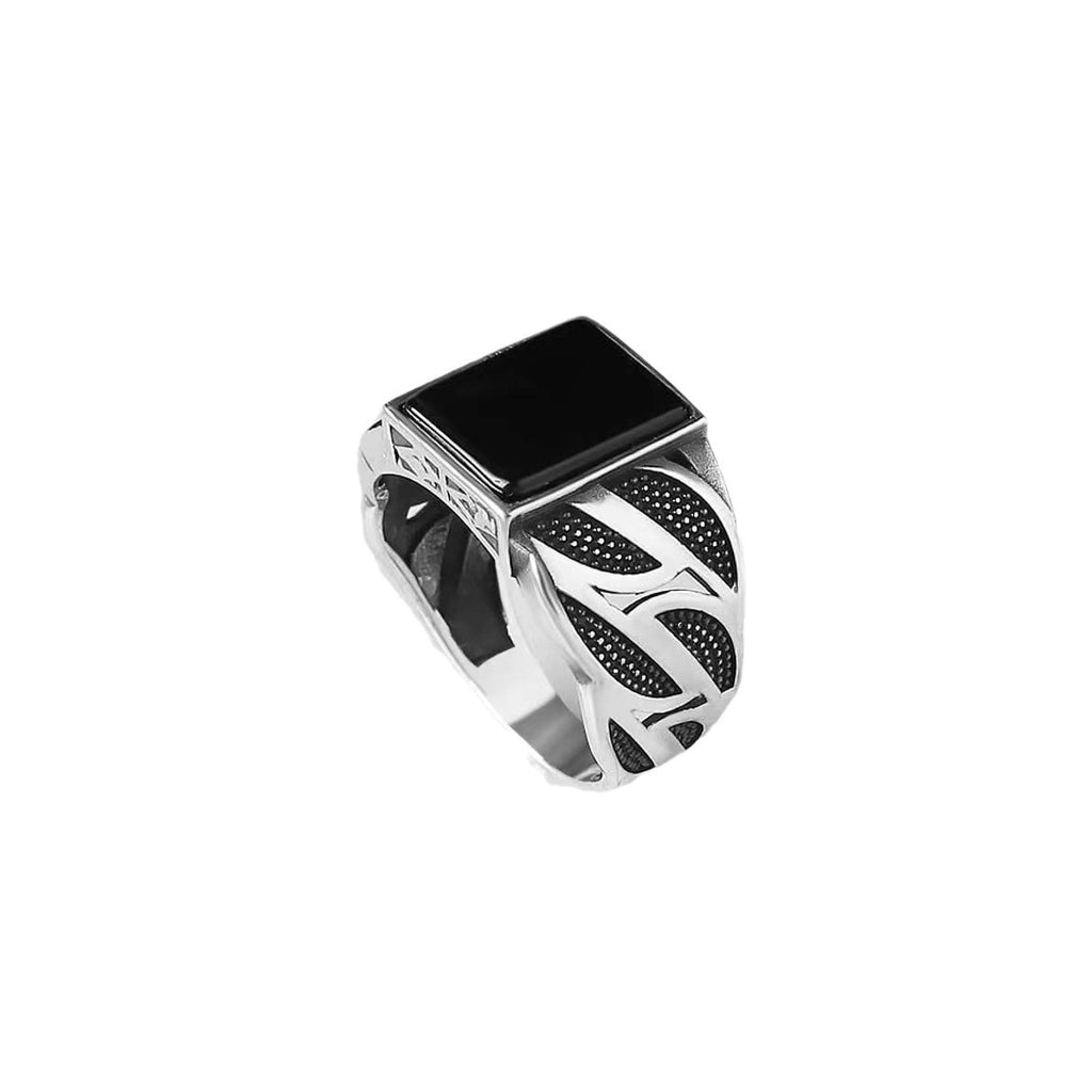 Men's Ring Simple Fashion Square Diamond