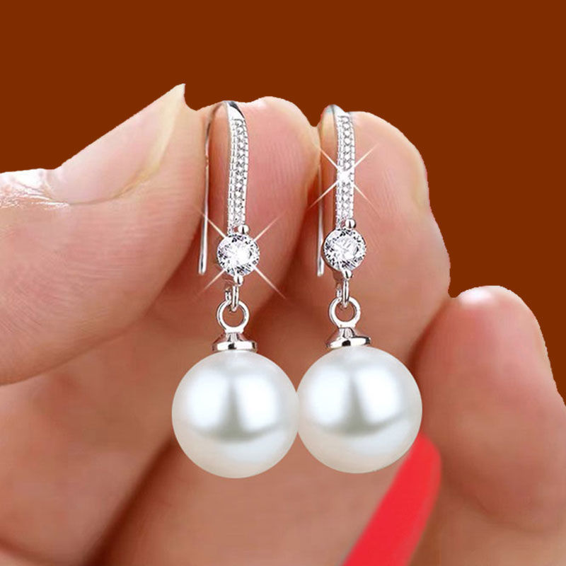 Water Drop Pendant Oval Earrings