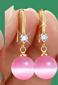 Water Drop Pendant Oval Earrings