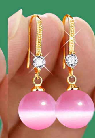 Water Drop Pendant Oval Earrings