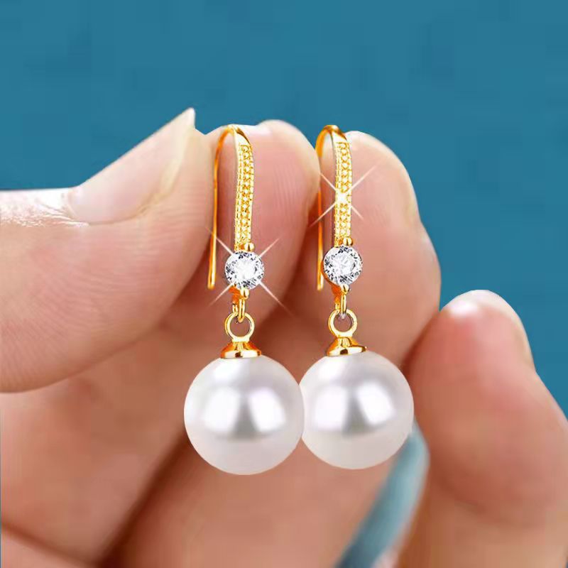 Water Drop Pendant Oval Earrings