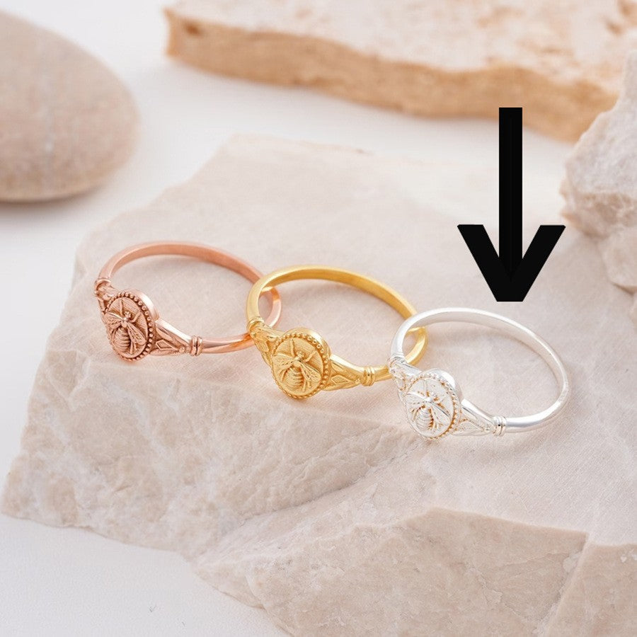 Light-luxury Seal-ring Shape Ring Fashionable Everyday Minimalist