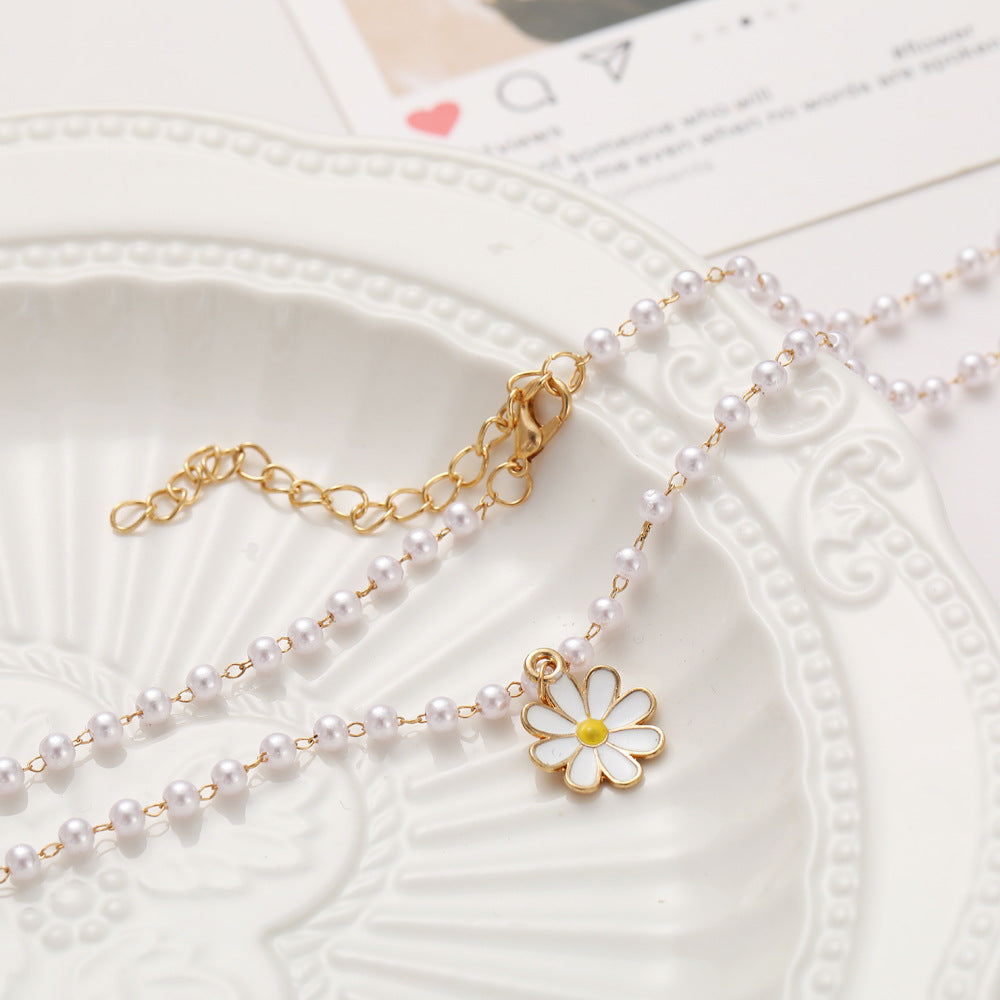 New Creative Simple Fashion Fresh And Cute Pearl Necklace For Women