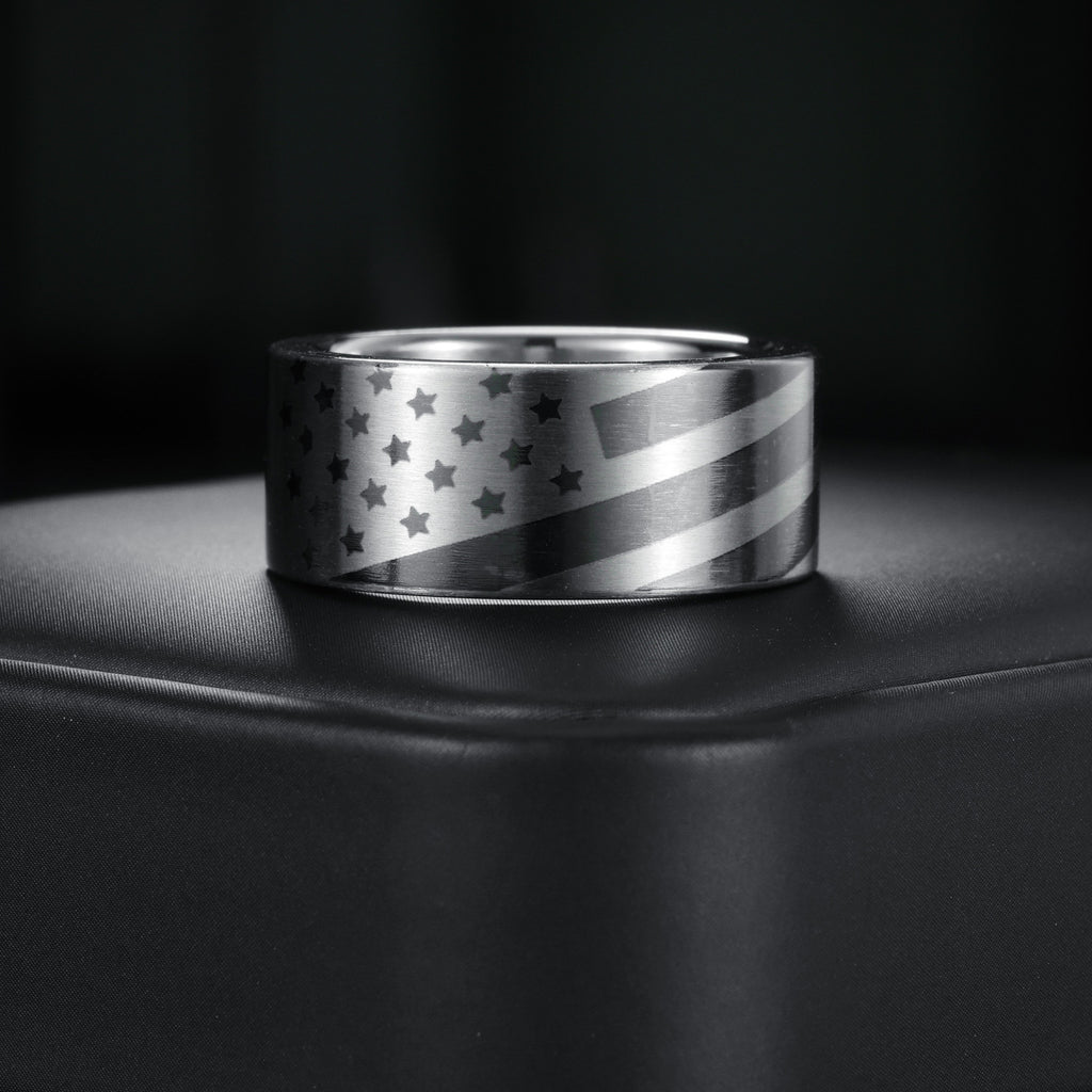 European And American Fashion Two-tone Ring
