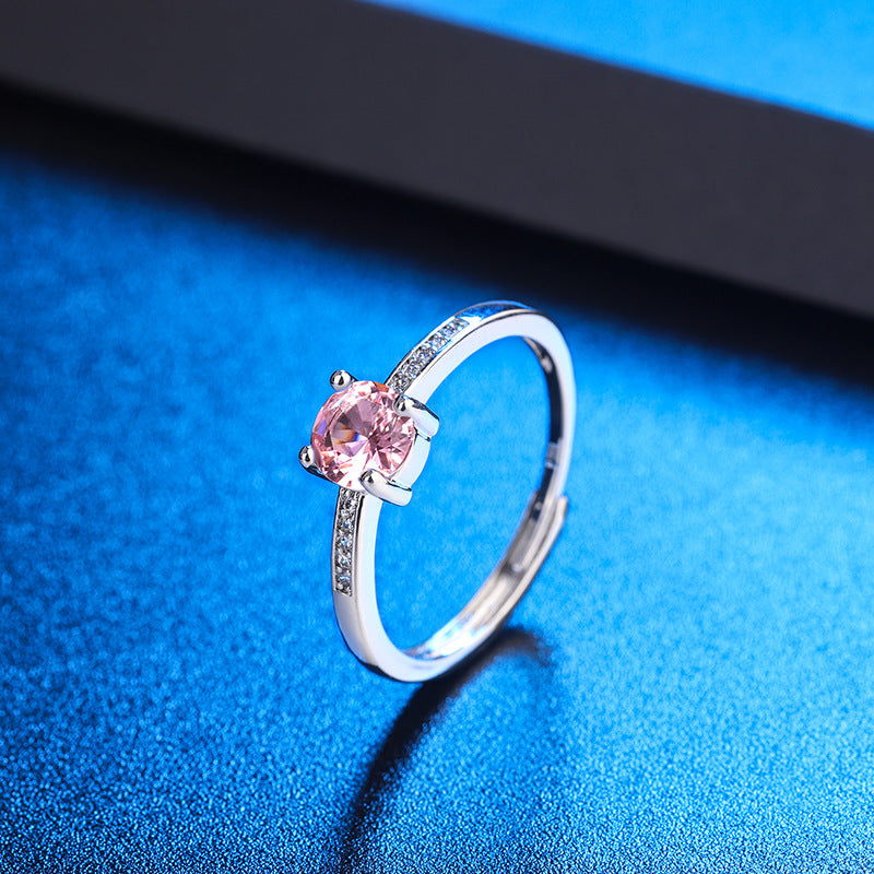 Row-drilled Ring With A Geometric Circular Design