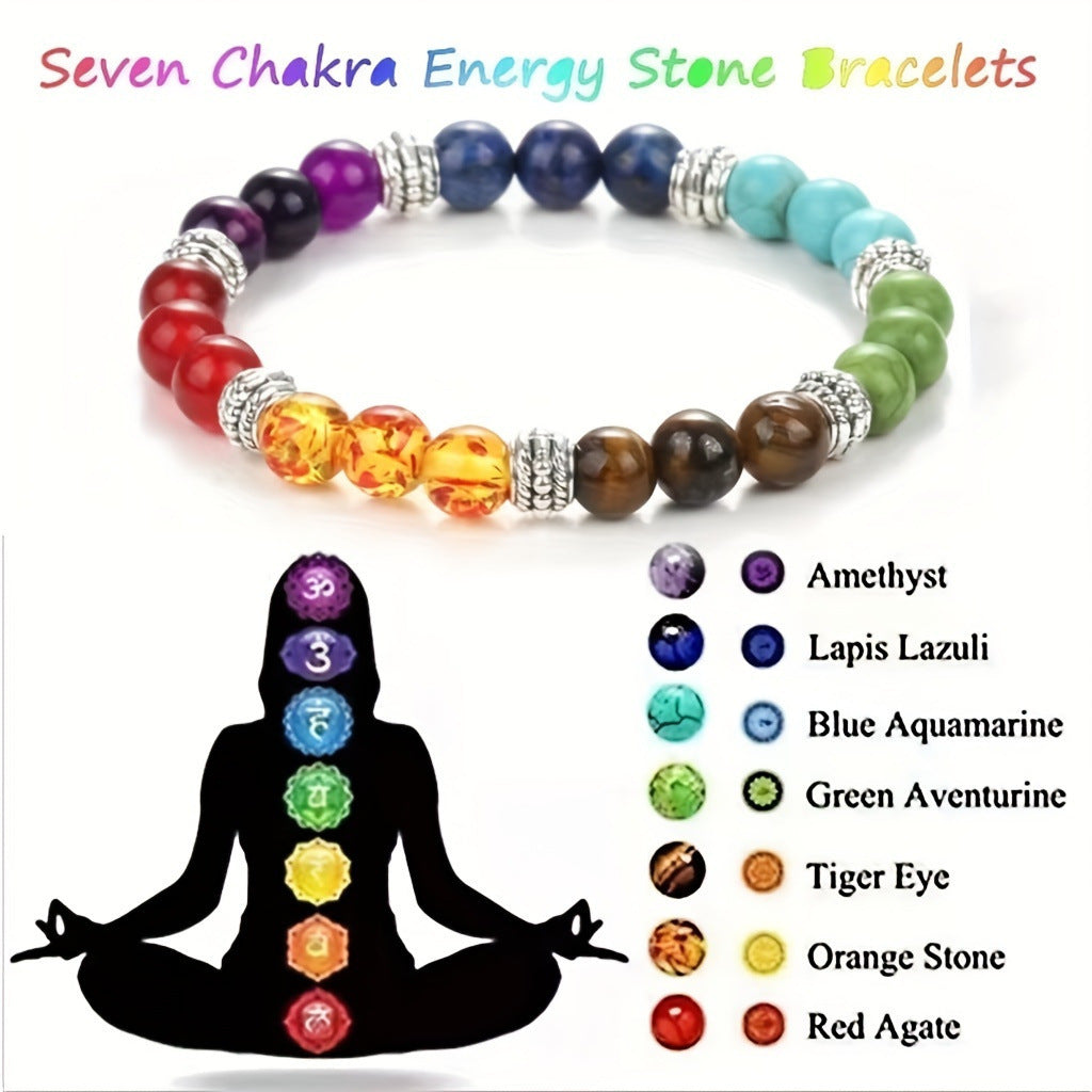Tigers Eye Lapis Lazuli Amethyst Imperial Stone Red Agate Bracelet