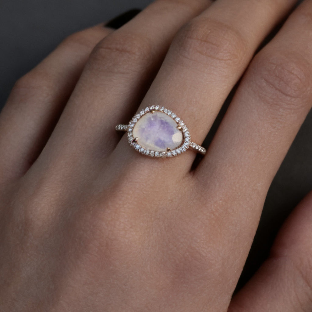 Gold-plated Gemstone-encrusted Ring