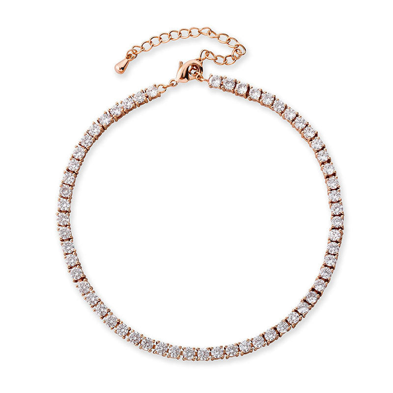 Sexy Diamond-encrusted Anklet Trendy Womens Ankle Chain