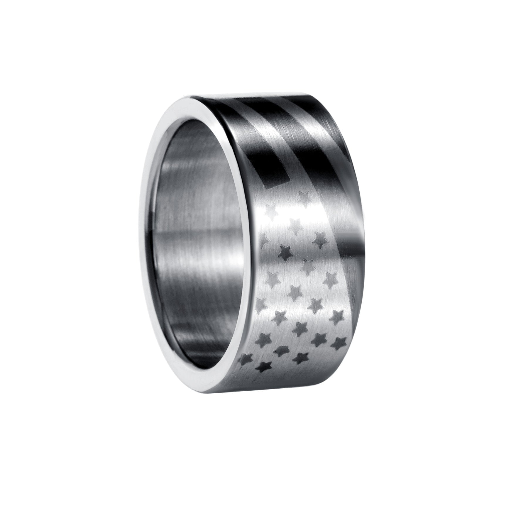 European And American Fashion Two-tone Ring