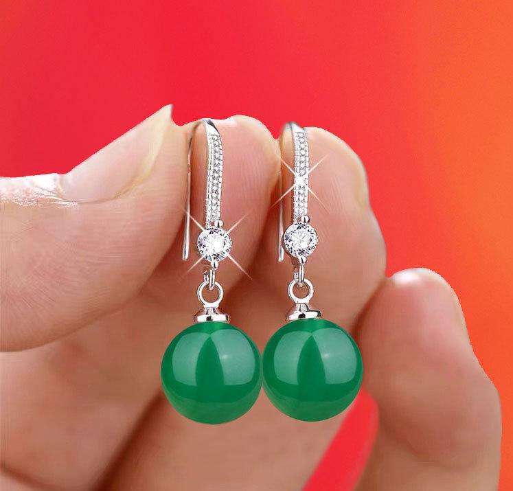 Water Drop Pendant Oval Earrings