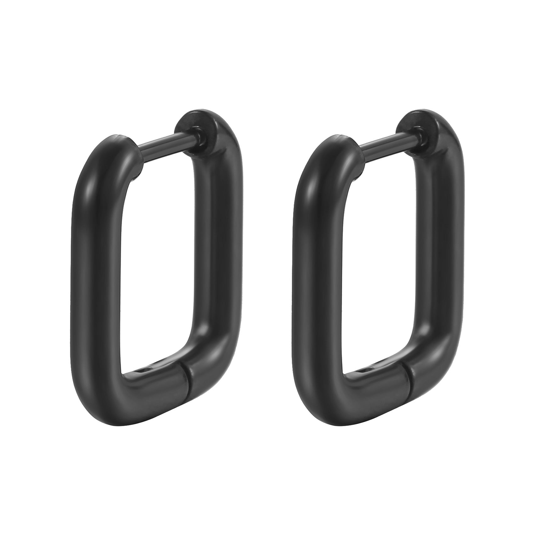 Geometric Irregular-shaped Stainless Steel Ear Clips Fashionable Titanium Steel